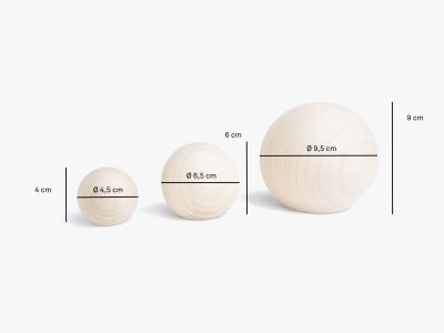 Produktmaße Kleiderhaken BALLS