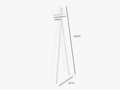 Produktmaße der Standgarderobe LENAH